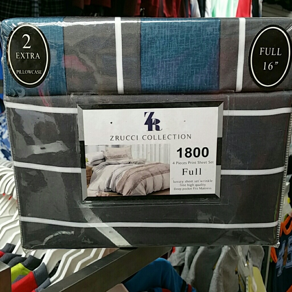 Zrucci Collection Sheet  Full with 2 extra pillows